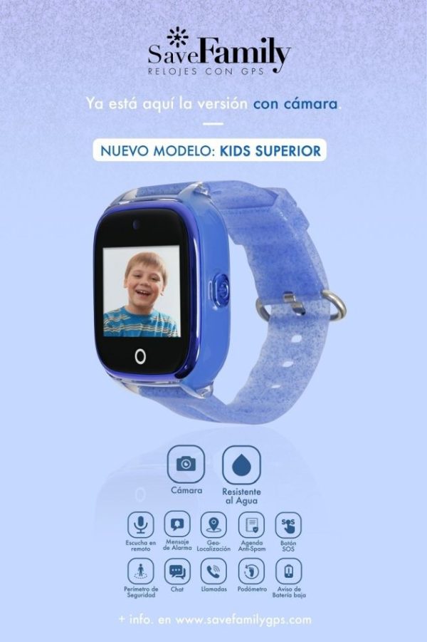 Reloj Inteligente para Niños SaveFamily Superior con Cámara y GPS – Shopavia