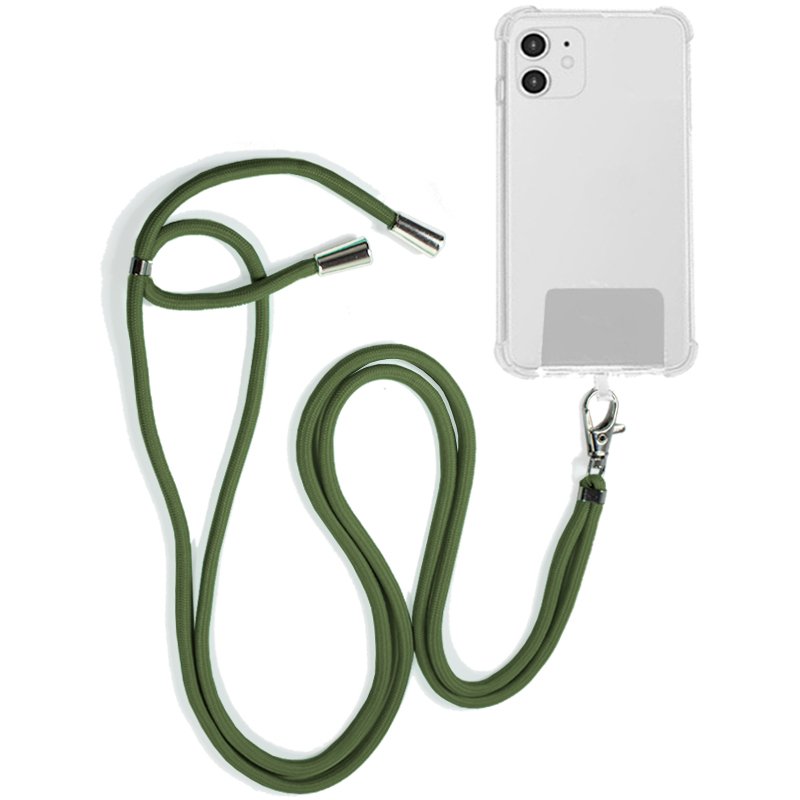 Cool Cordón Colgante Universal Verde Con Tarjeta para Smartphone