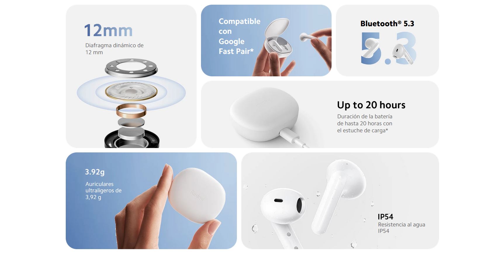Comprar Xiaomi Redmi Buds 5 / Auriculares Bluetooth ▷ tienda online kiboTEK  España ®
