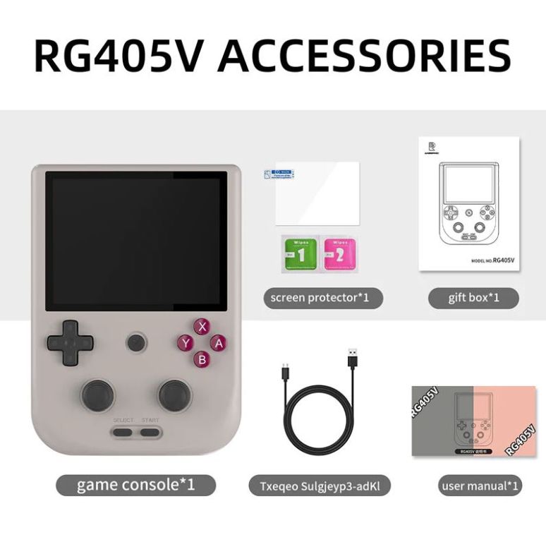 RG405V Video Handheld Game Console 4 inch IPS Touch Screen Android 12 T618  5500mAh Battery Portable Retro Player 5G WiFi Bluetooth Automatically Heat