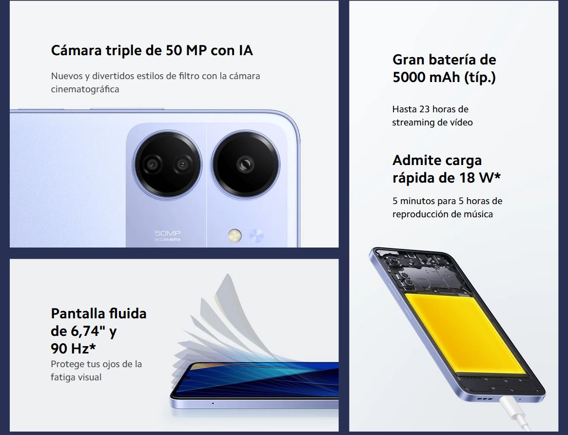 Comprar Xiaomi Redmi 13C 8GB/256GB ▷ Tienda Xiaomi en kiboTEK España Europe®