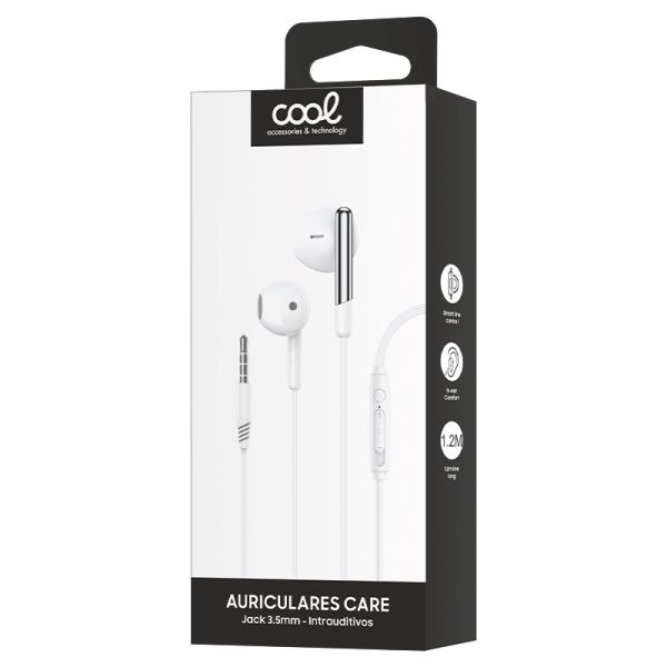 Auriculares 3,5 mm COOL Care Stereo Con Micro Blanco – Bild 2